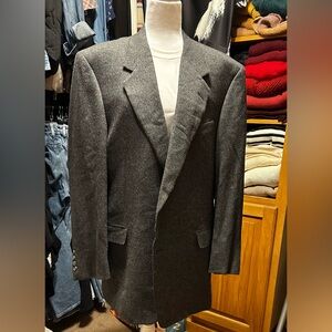 Hickey Freeman collection 100% Camel hair grey sport coat size 46 or XL huspsize